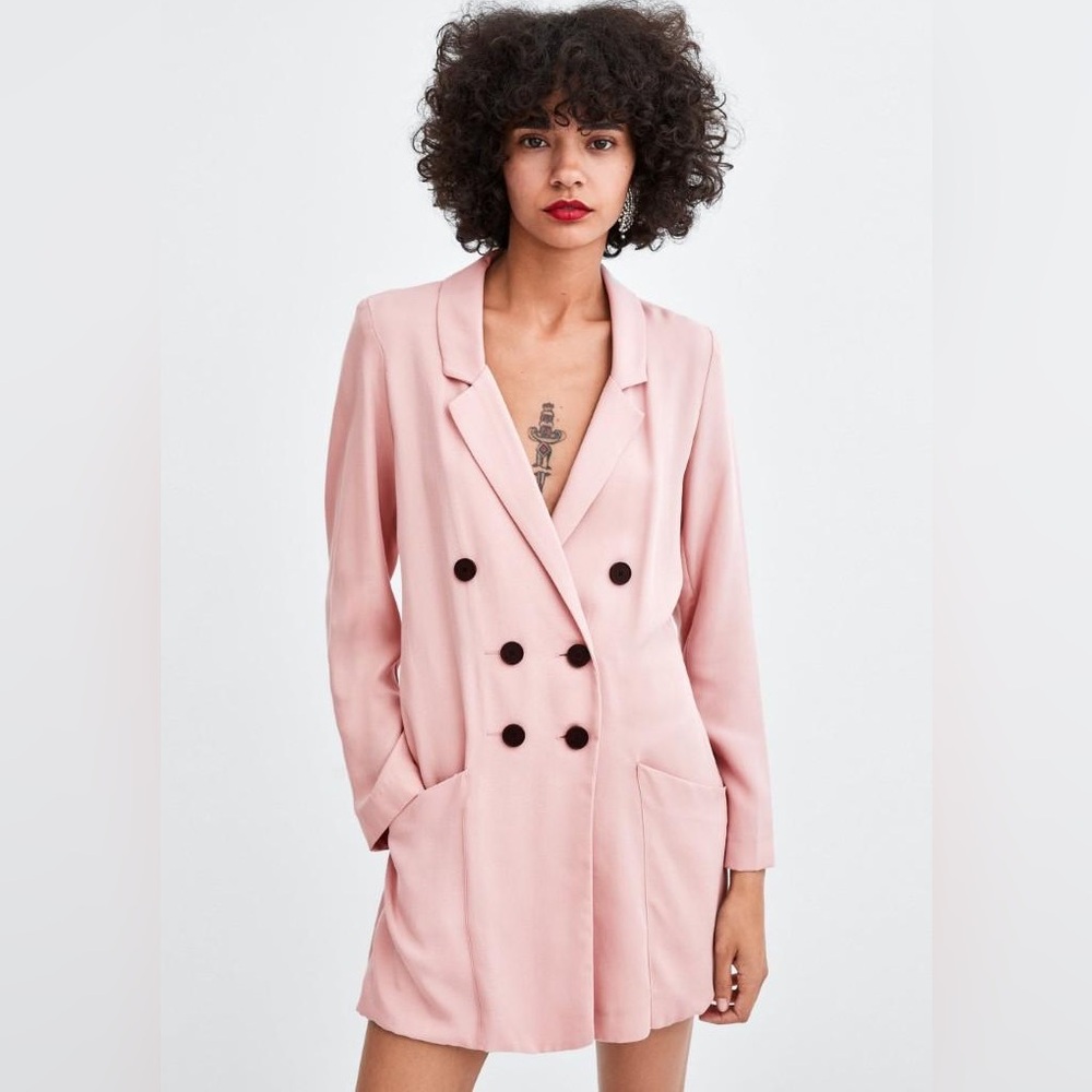 Zara Blazer Dress with Hidden Shorts — Hybrid Statement Piece, Size Small, NWT